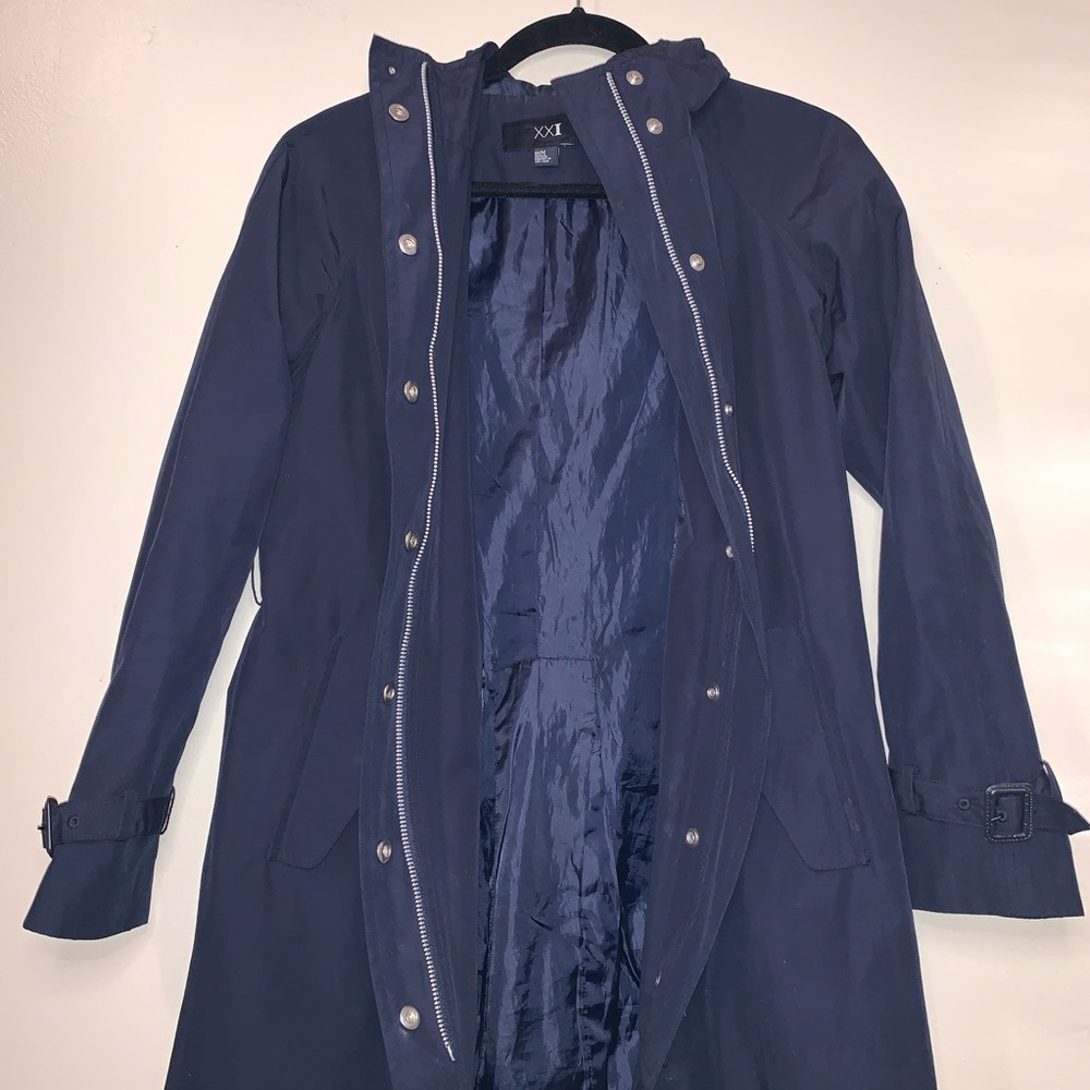 Forever 21 rain long jacket size medium